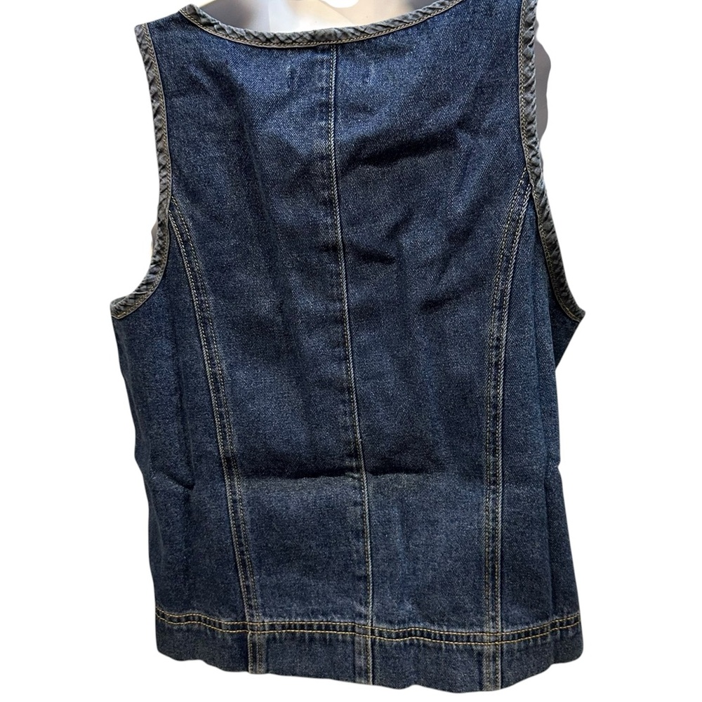 Princess Polly Stefenie Denim Tie Tank Top Mid Wash US 4 New with Tag - Picture 12 of 16